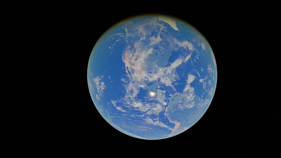 Breathtaking image of Earth from space showcasing the vast blue oceans.